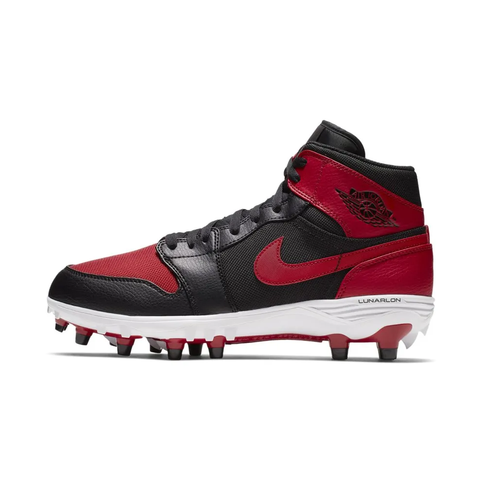 Jordan 1 TD Mid Bred Black/Varsity Red-White-Varsity Red (AR5604-061)