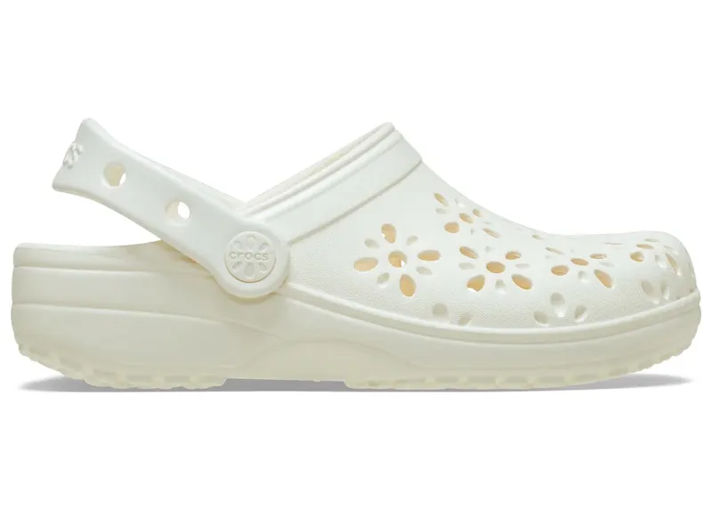 Crocs Classic Clog Floral Cut Out Chalk (210943-0WV)