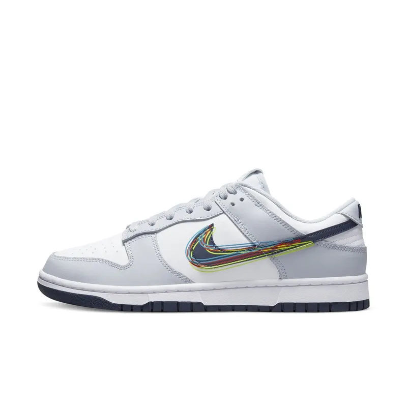Nike Dunk Low 3D Swoosh White Grey (DV6482-100)