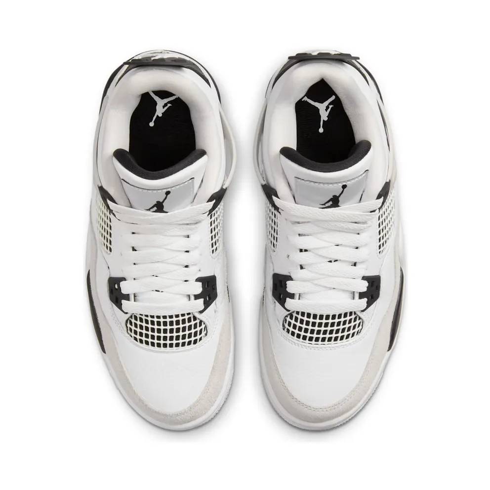 Air Jordan 4 Retro Military Black (GS) (408452-111)