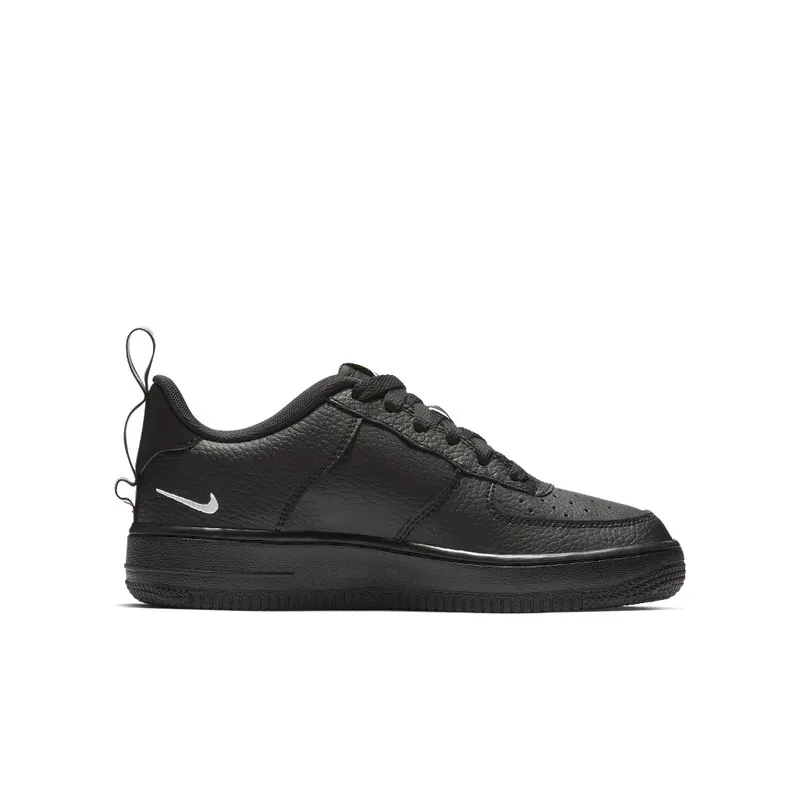 Nike Air Force 1 Utility Black White (GS) Black/White-Tour Yellow (AR1708-001)