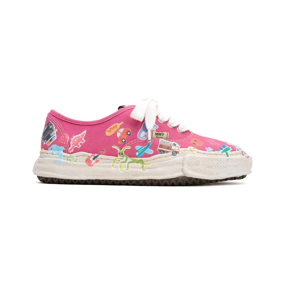 Maison Mihara Yasuhiro Baker OG Sole Canvas Low Printed Sticker Pink (A14FW745-PNK)