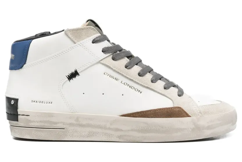 Crime London Sk8 Deluxe Sneakers – Weiß (11151AA8)