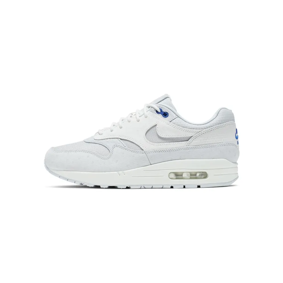 Nike Air Max 1 Pure Platinum Racer Blue Pure Platinum/Summit White-Racer Blue-Vast Grey (875844-011)