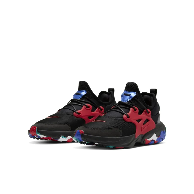 Nike React Presto Black Red Multicolor (GS) Black/University Red-Multi (CD8138-001)