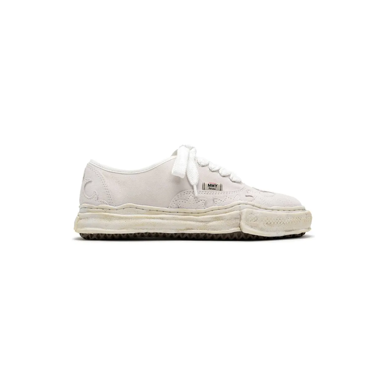 Maison Mihara Yasuhiro Baker OG Sole Western Detail Suede Low White (A15FW734-WHT)
