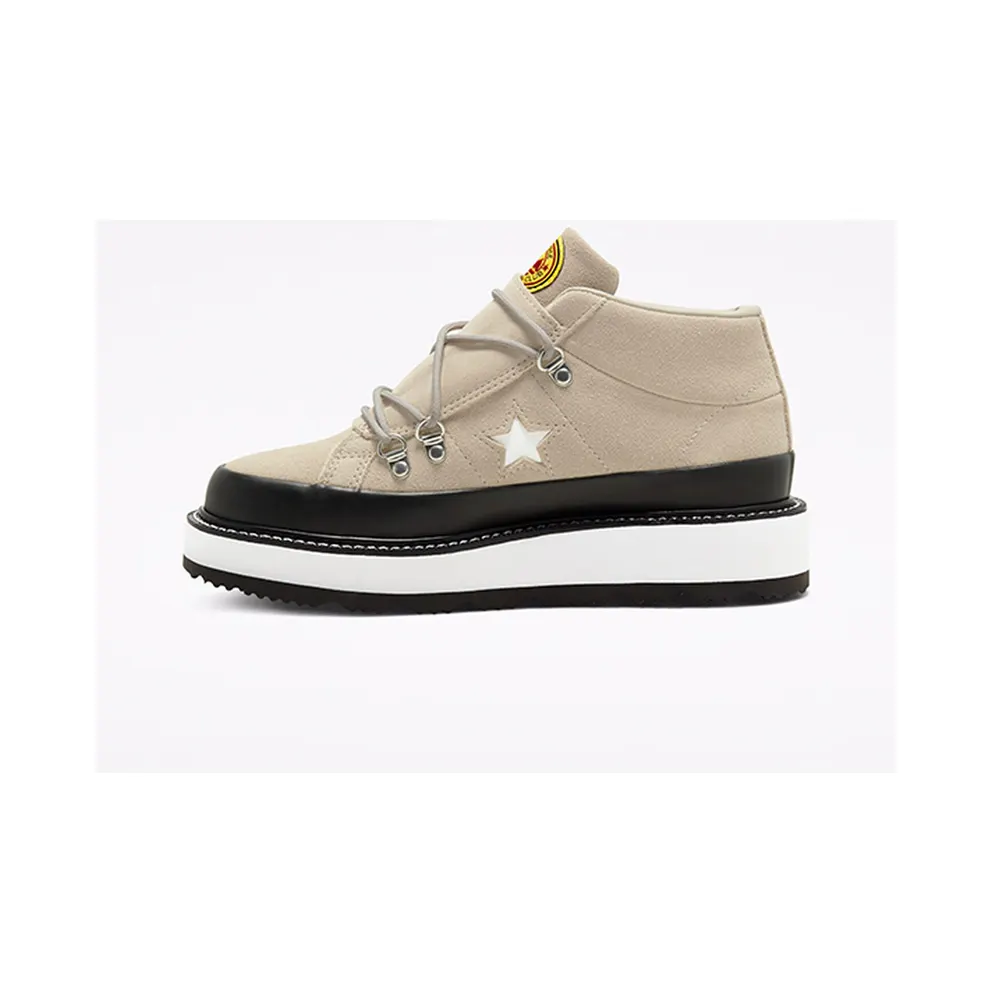 Converse Fleece Lined Boot One Star Mid Papyrus/black/white (566164C)