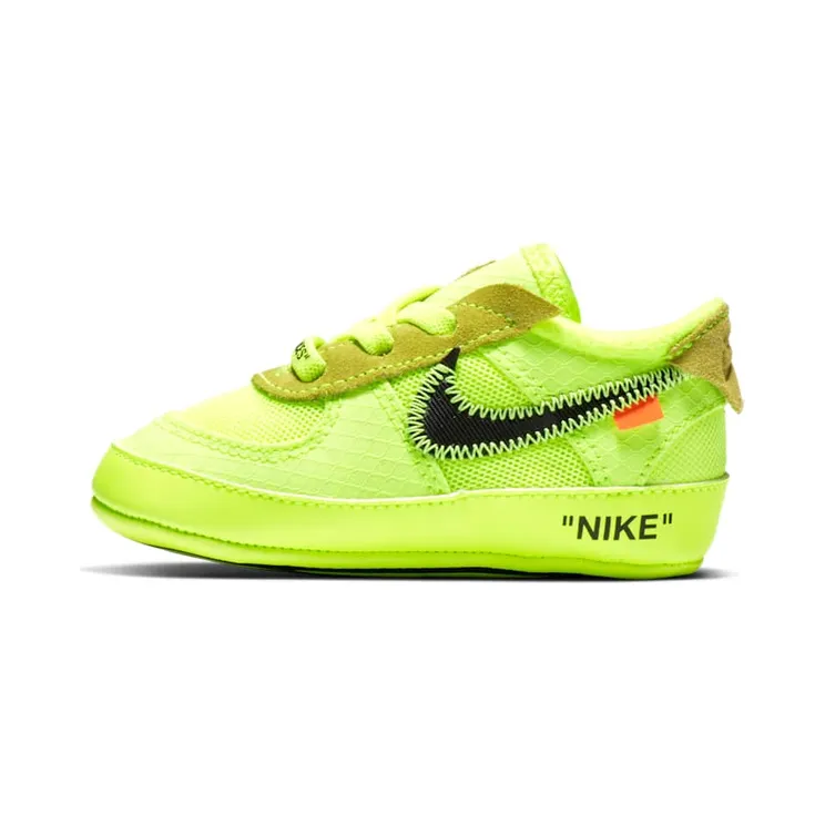 Nike x Off White Air Force 1 Low Volt (Toddler) (2018) “Volt / Cone / Black” (BV0854-700)