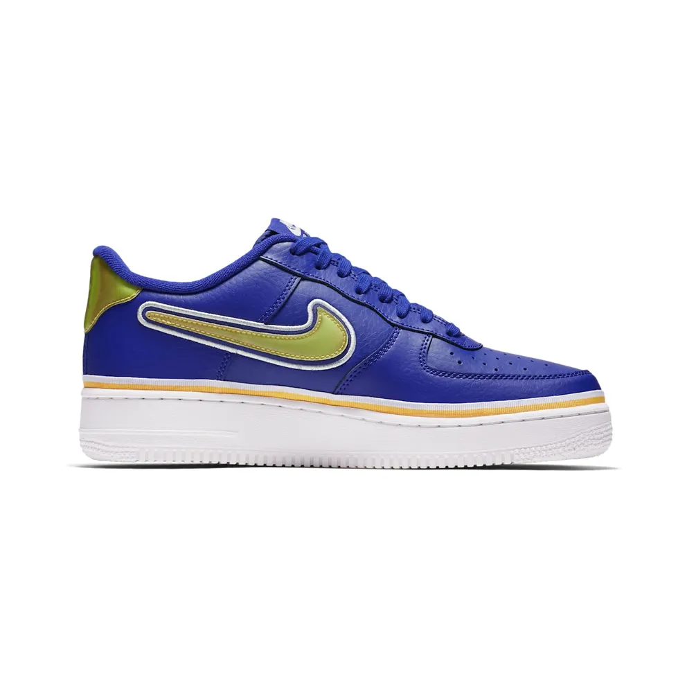 Nike Air Force 1 Low Sport NBA Deep Royal University Gold Deep Royal/University Gold-Off White (AJ7748-400)