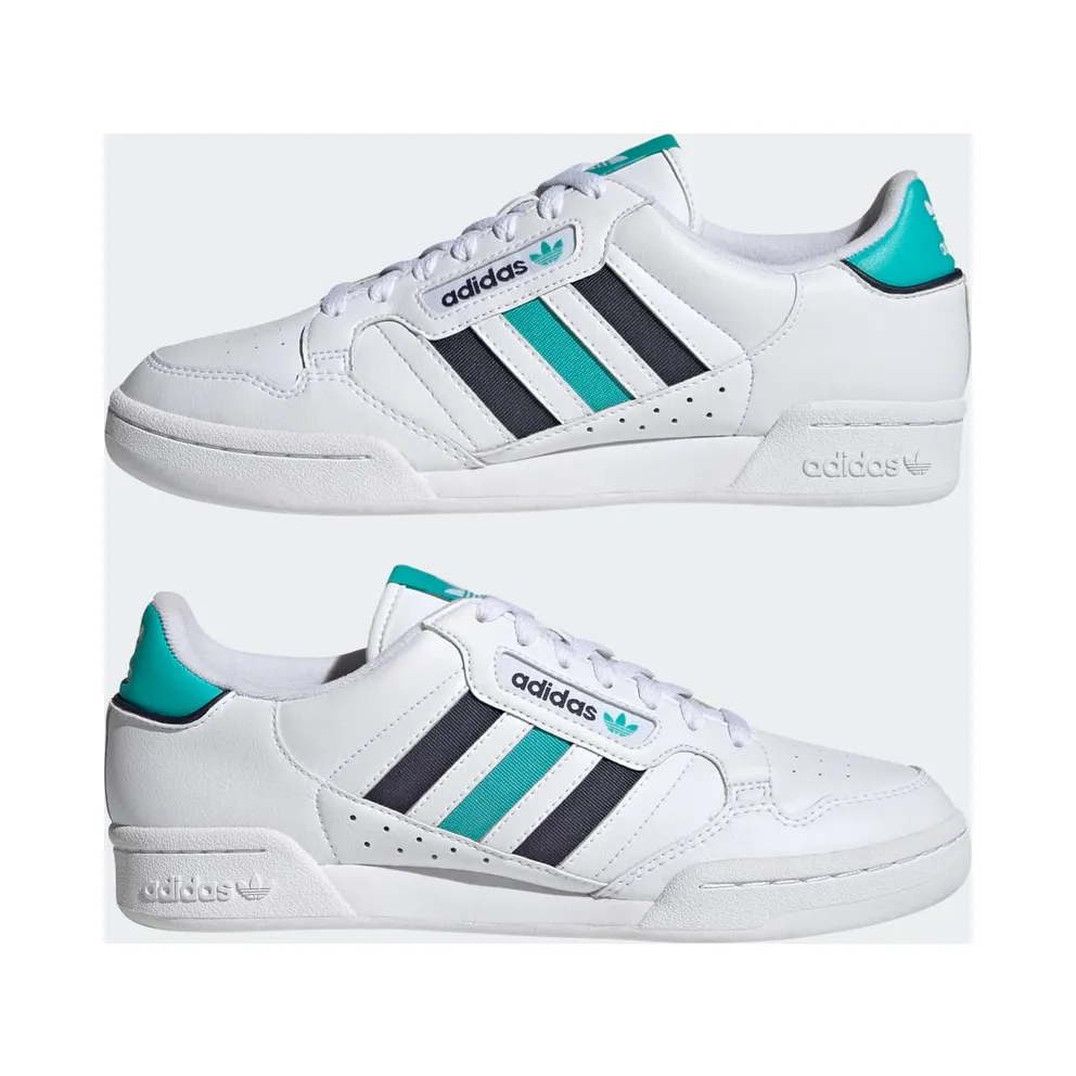 adidas Continental 80 Stripes Cloud White Shadow Navy Semi Mint Rush (GW1705)