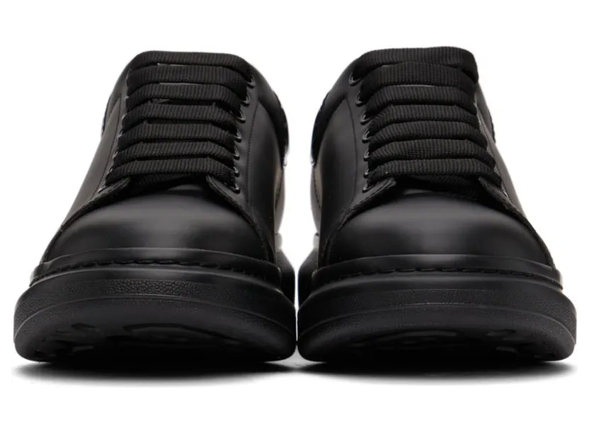 Alexander McQueen Black Patent Oversized Sneakers (682399WIB91) (2)