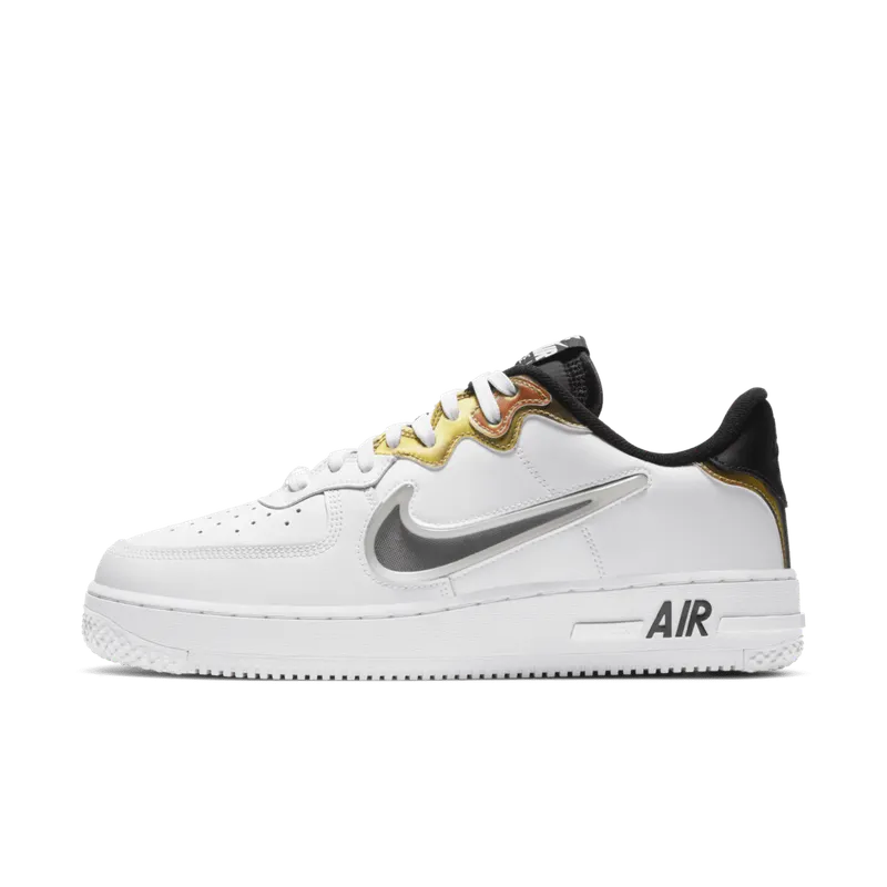Nike Air Force 1 React LV8 White Glow White/Black/Multi-Color (CN9838-100)
