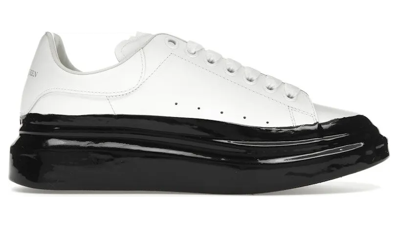 Alexander McQueen Oversized Paint Dipped White Black (645864 WHZ4M 9061)