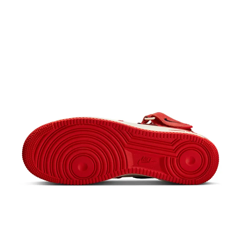 Nike Air Force 1 Mid ’07 LX Plaid Cream Red (DV0792-101)