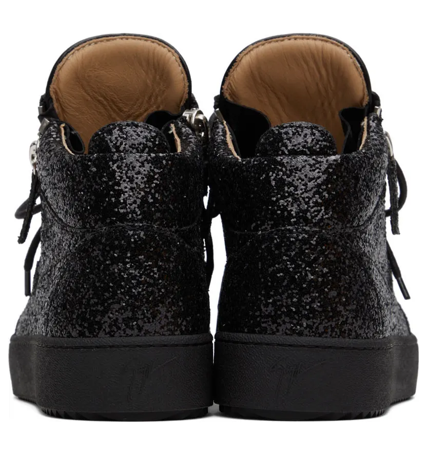 Giuseppe Zanotti Black Kriss High-Top Sneakers (RU10006-89523) (2)