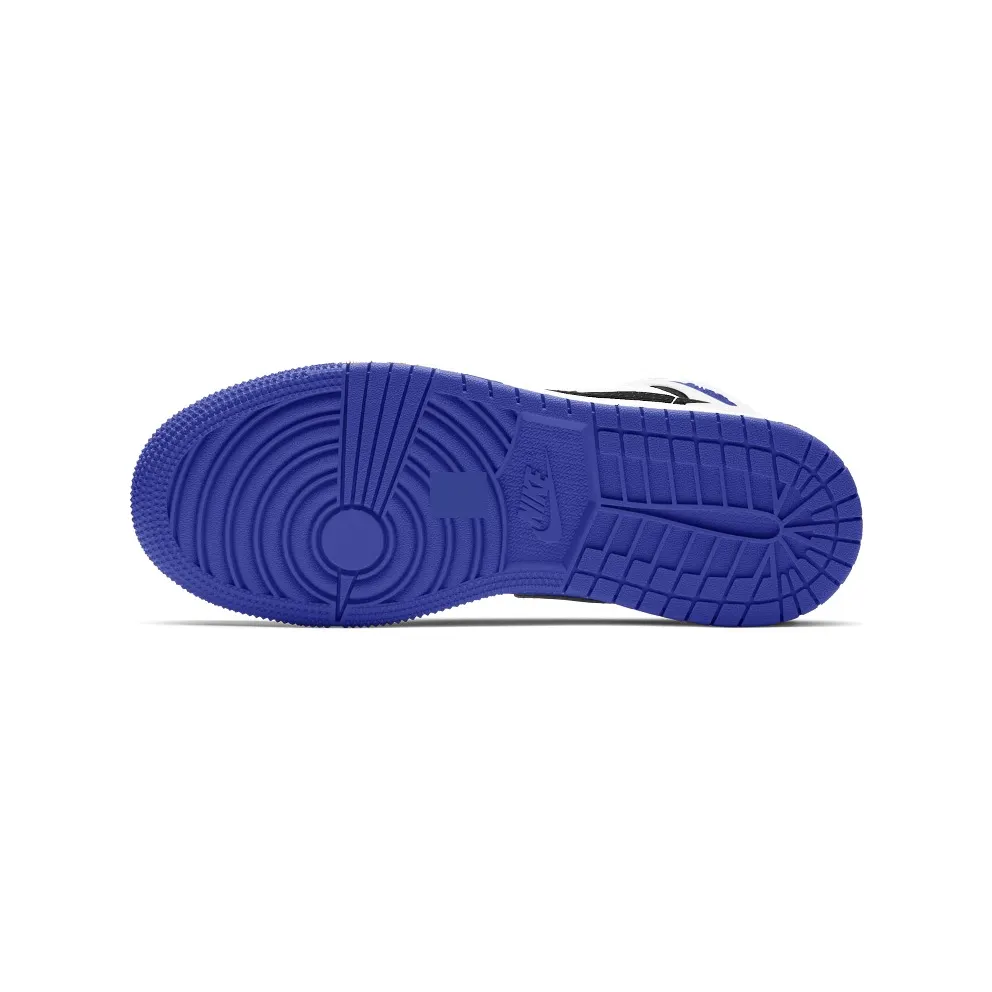 Jordan 1 Mid SE White Black Royal (GS) White/Black-Light Smoke Grey-Varsity Royal (BQ6931-102)