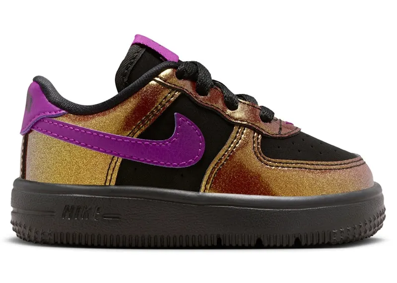 Nike Force 1 Low LV8 4 Glam Rock Black Bold Berry (IQ2739-001)