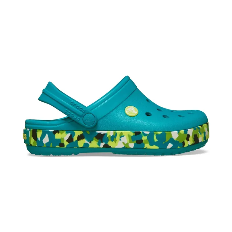 Crocs Crocband Glow Confetti Band Clog Turbo Teal Multi (212523-3BU)