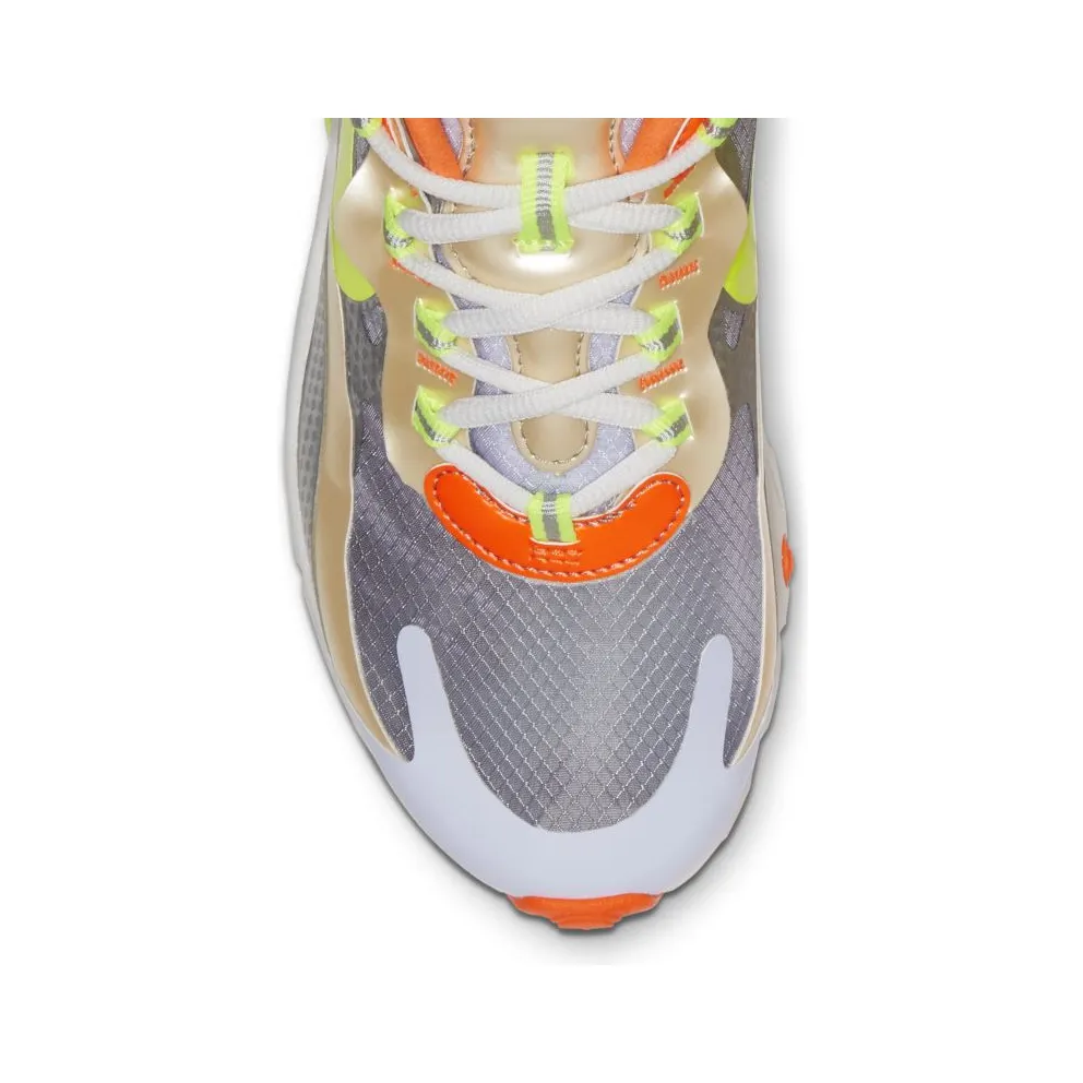 Nike Air Max 270 React Desert Ore Volt Orange (W) White/Platinum-Volt-Desert Ore-Orange (CQ0210-101)