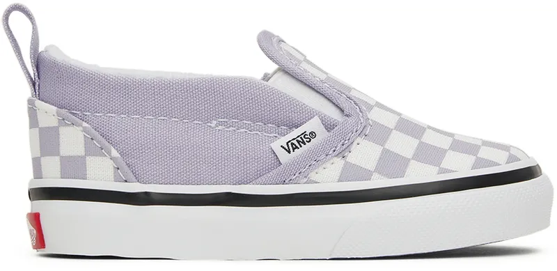 Vans Baby Purple & White Checkerboard Slip-On V (VN000UBSARV1)