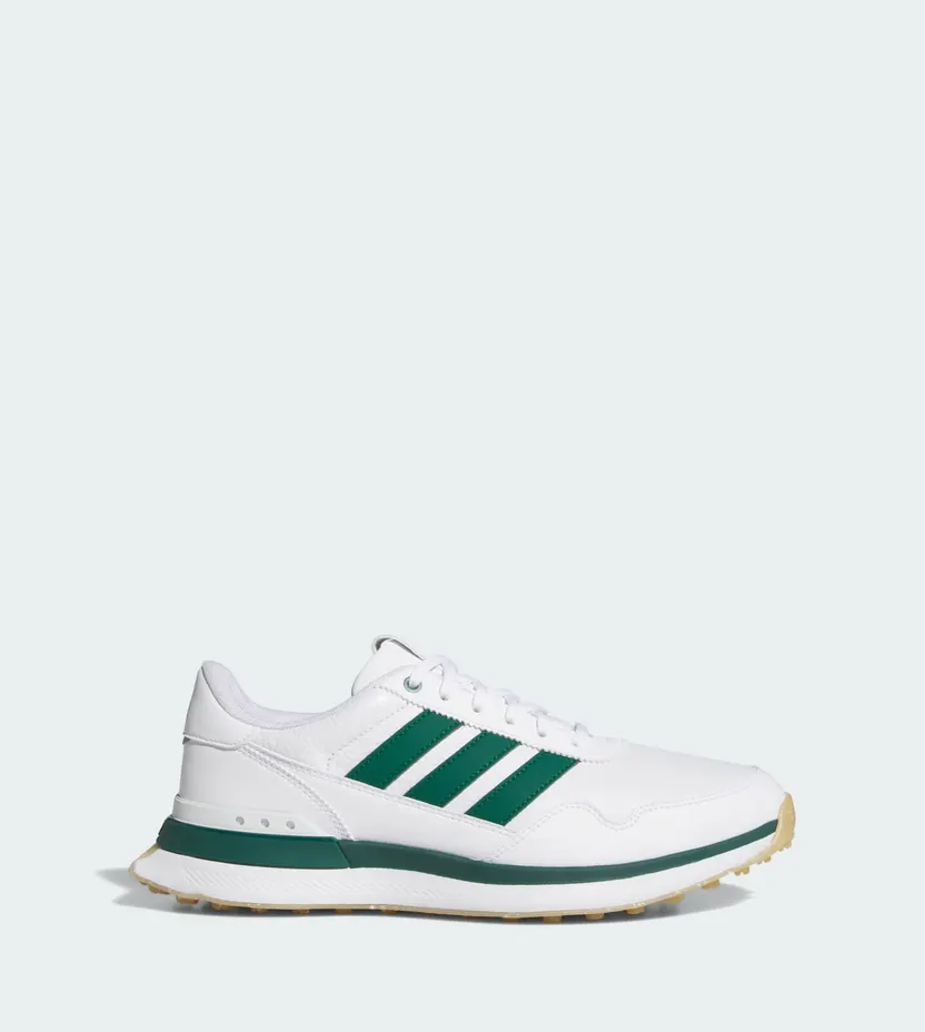 Adidas S2G 26 LEATHER SPIKELESS GOLF SHOES Cloud White / Collegiate Green / Gum (JQ9311)