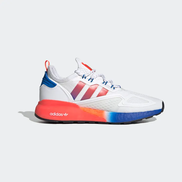 adidas ZX 2K Boost Cloud White / Solar Red / Blue (FV9996)