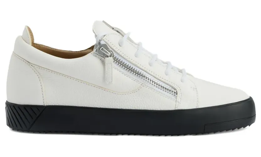 Giuseppe Zanotti Low-Top-Sneakers mit Reißverschlussdetail – Weiß (RU50028H01)