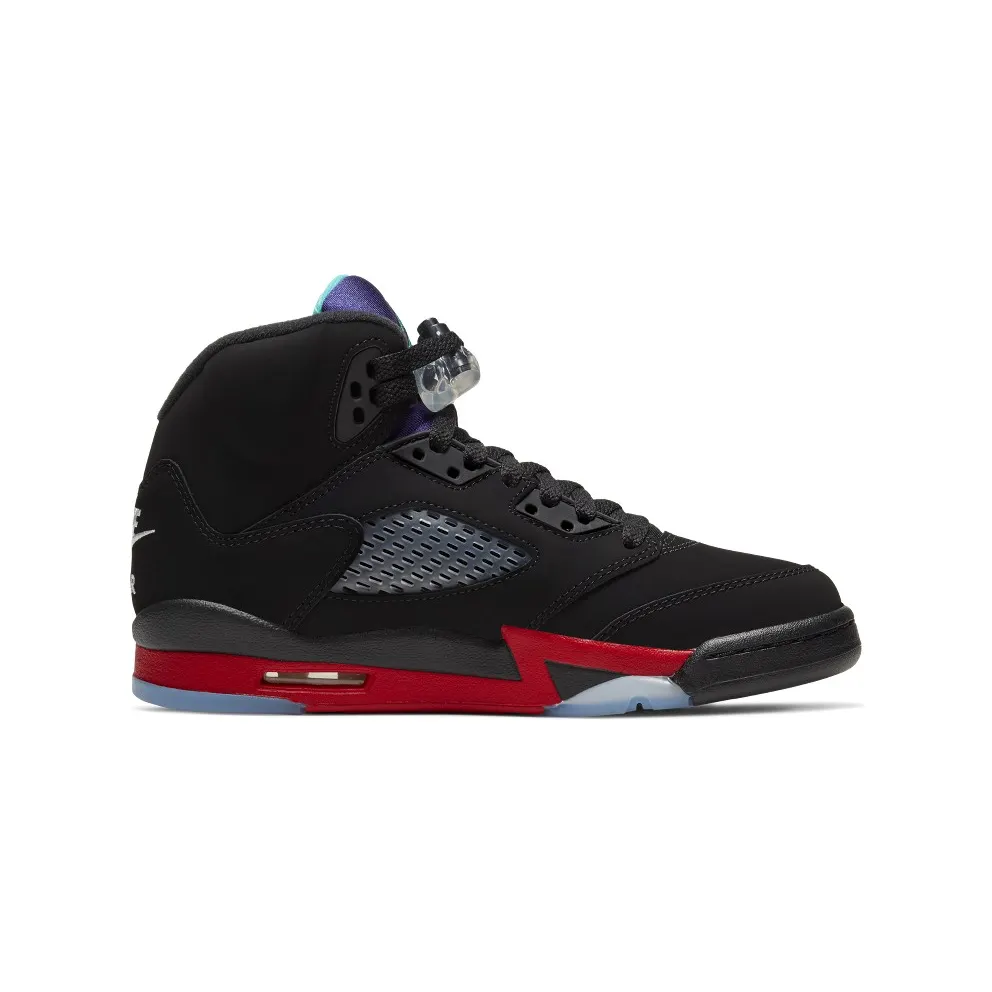 Jordan 5 Retro Top 3 (GS) Black/Fire Red-Grape Ice-New Emerald (CZ2989-001)