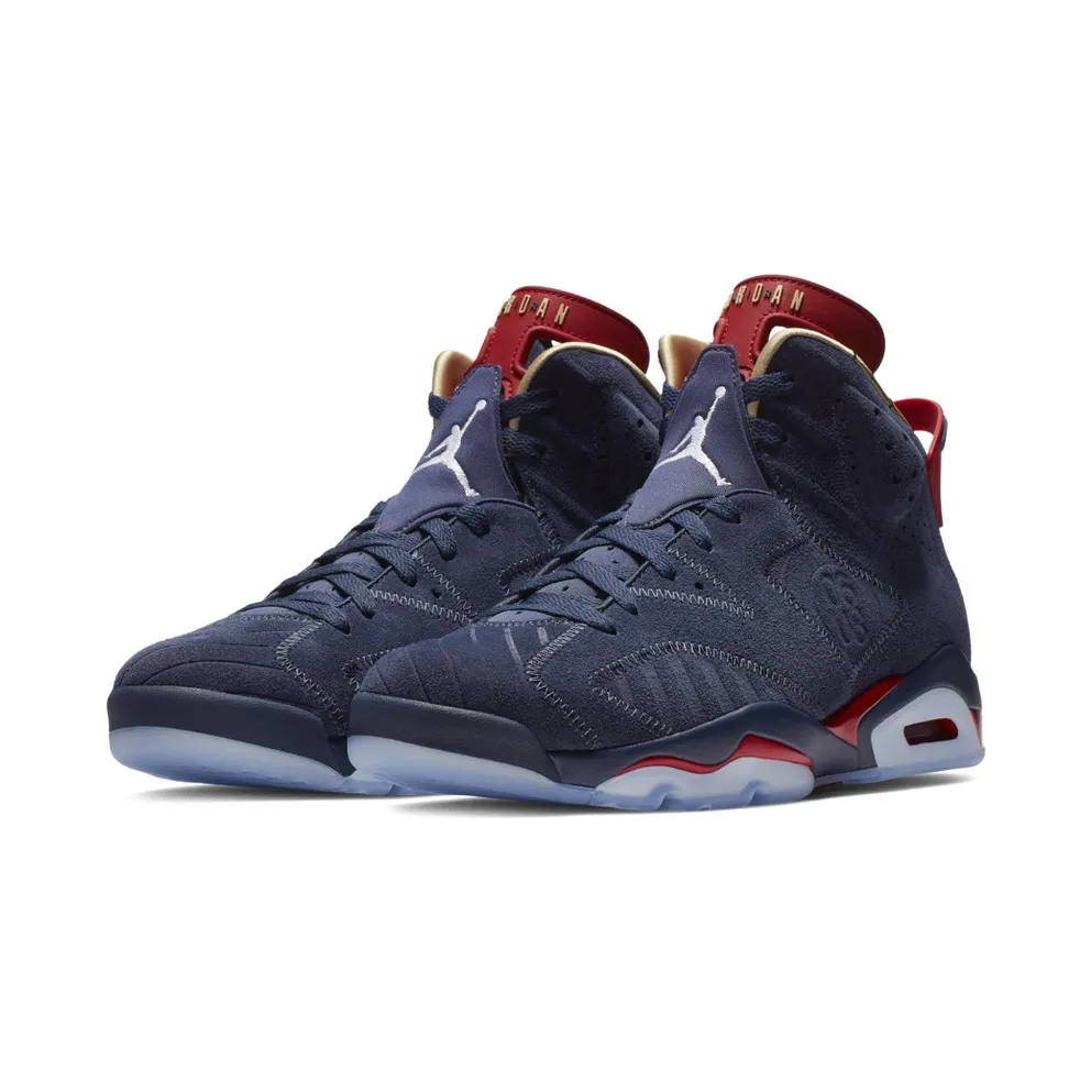 Jordan 6 Retro Doernbecher 15th Anniversary Midnight Navy/White-Varsity Red-Metallic Gold (CI6293-416)