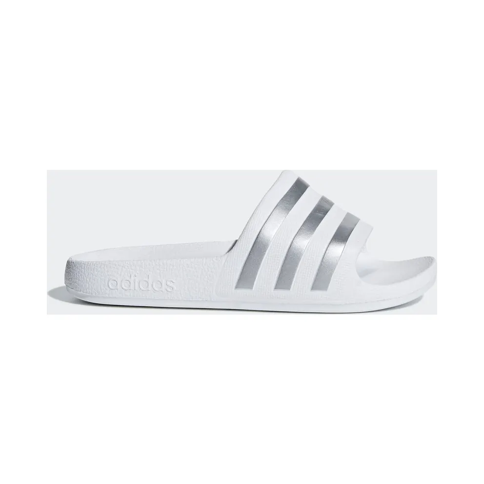 Adidas adilette Aqua Badslippers Kids Cloud White / Silver Met. / Cloud White (F35555)