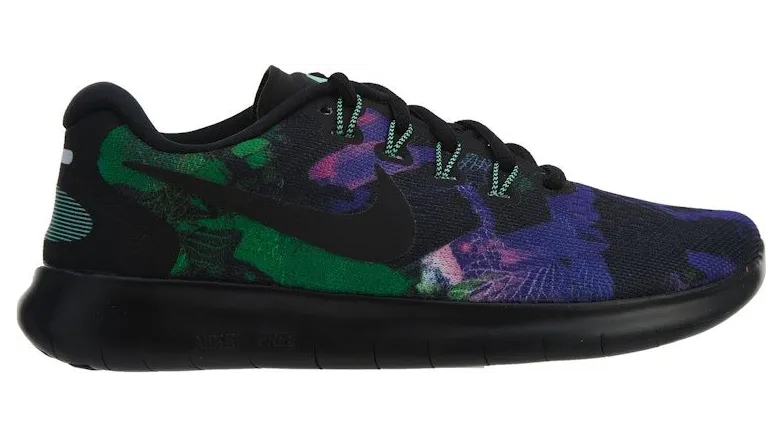 Nike Free Rn 2017 Solstice Black Green Glow (883295-001)