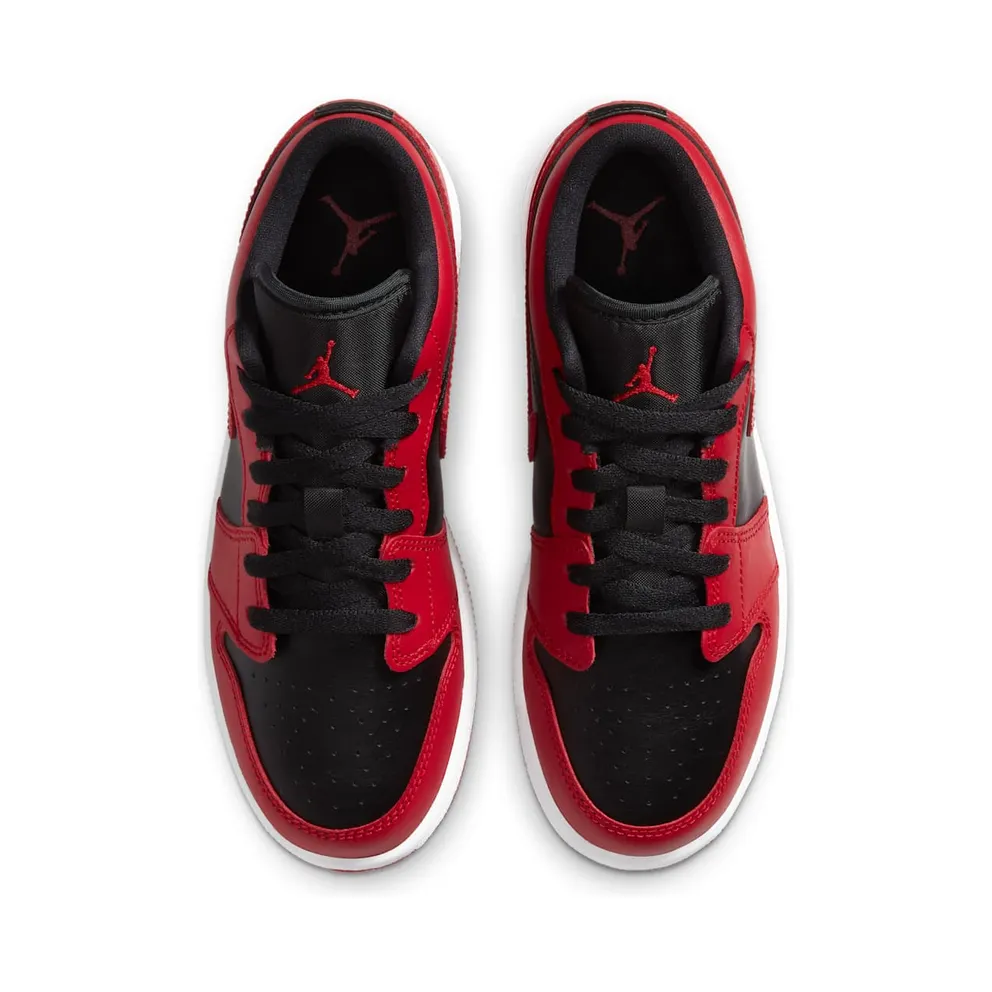 Jordan 1 Low Reverse Bred (GS) Gym Red/Black-Gym Red-White (553560-606)