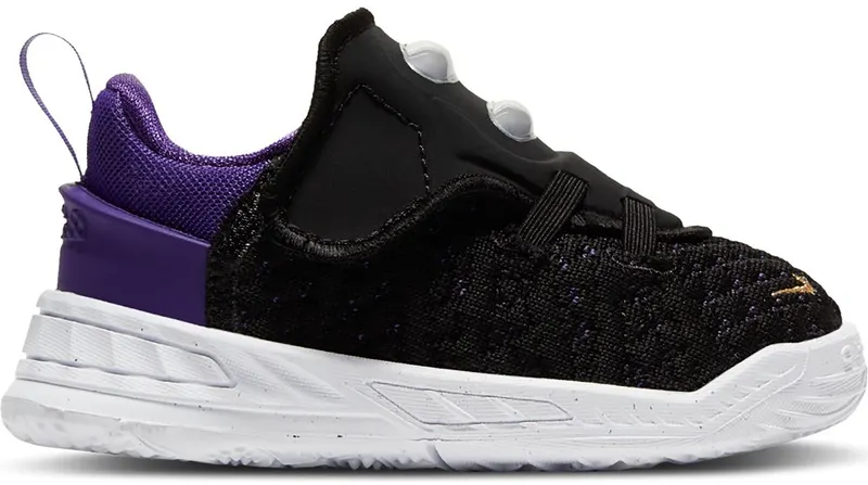 Nike LeBron 18 TD ‘Lakers’ Black/Court Purple/White/Metallic Gold (CT4706-004)