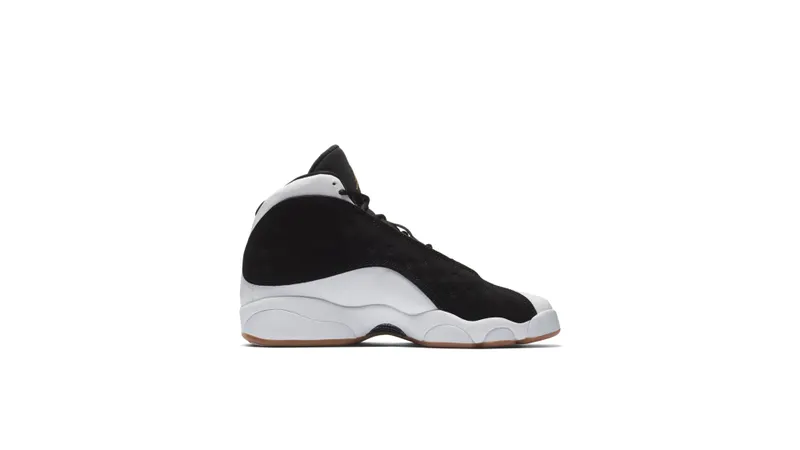 Jordan 13 Retro Black White Gum (GS) Black/Metallic Gold-White-Gum Medium Brown (439358-021)