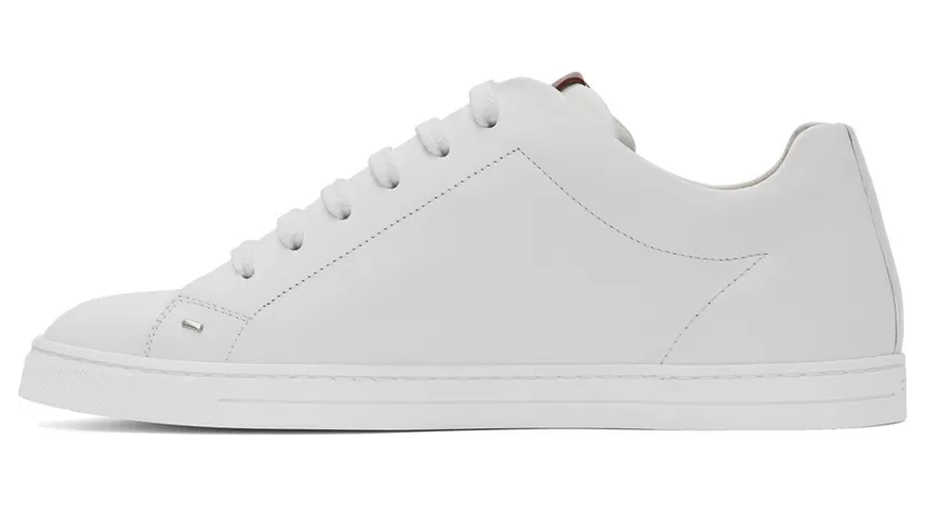 Fendi White Croc Bag Bugs Mono Eye Sneakers (7E1290 A1GN) (3)