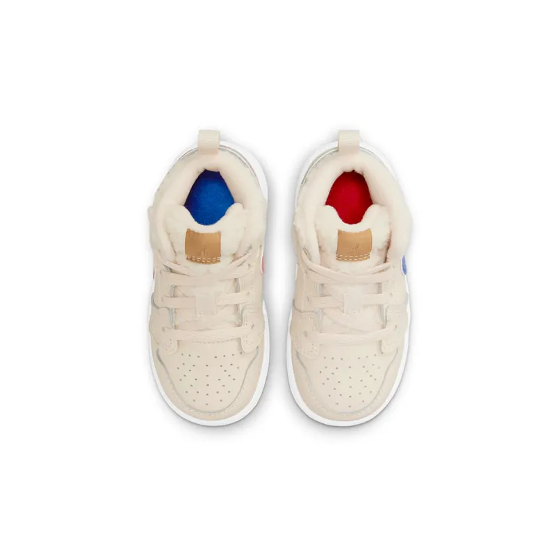 Jordan 1 Mid Fleece Utility Pearl White (TD) (DO2209-264)