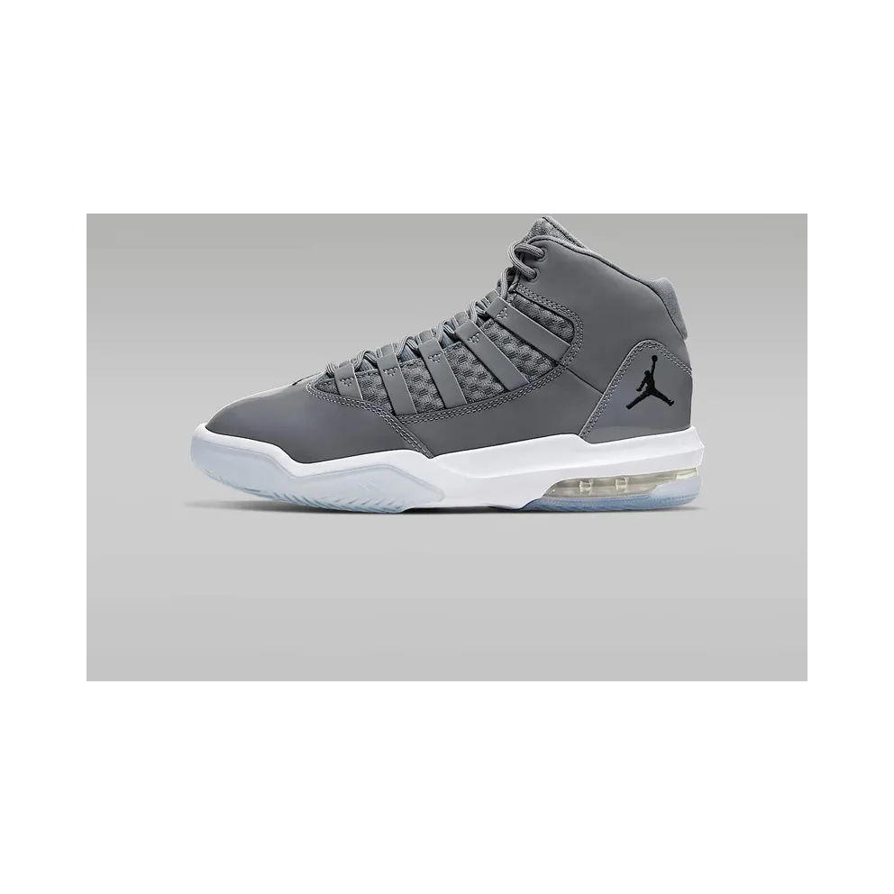 Air Jordan Max Aura GS ‘Cool Grey’ “Cool Grey / White / Clear / Black” (AQ9214-010)