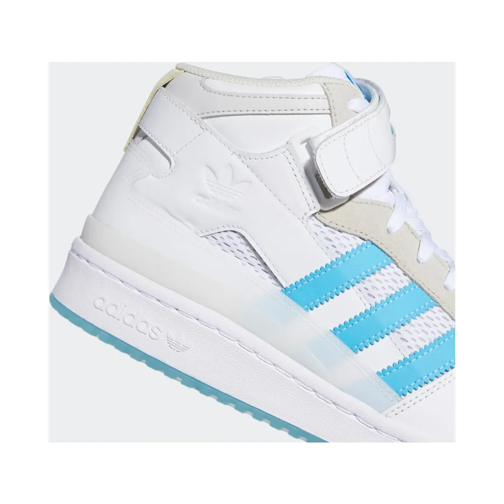 adidas Forum 84 Mid ADV Cloud White / Signal Cyan / Grey One (H01019)