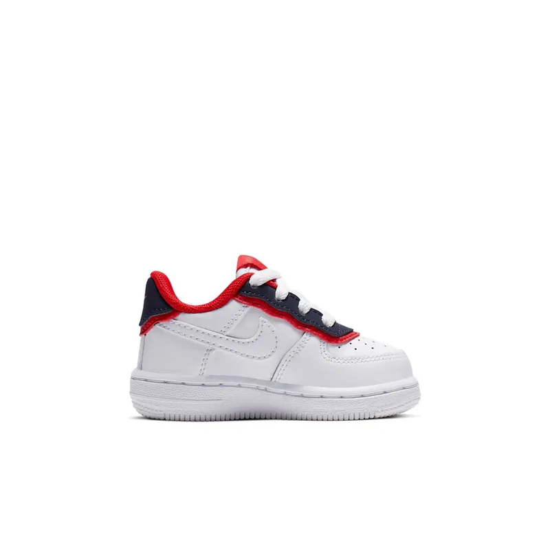Nike Air Force 1 Low Double Layer White Obsidian Red (TD) White/Obsidian-University Red-White (BV1086-101)