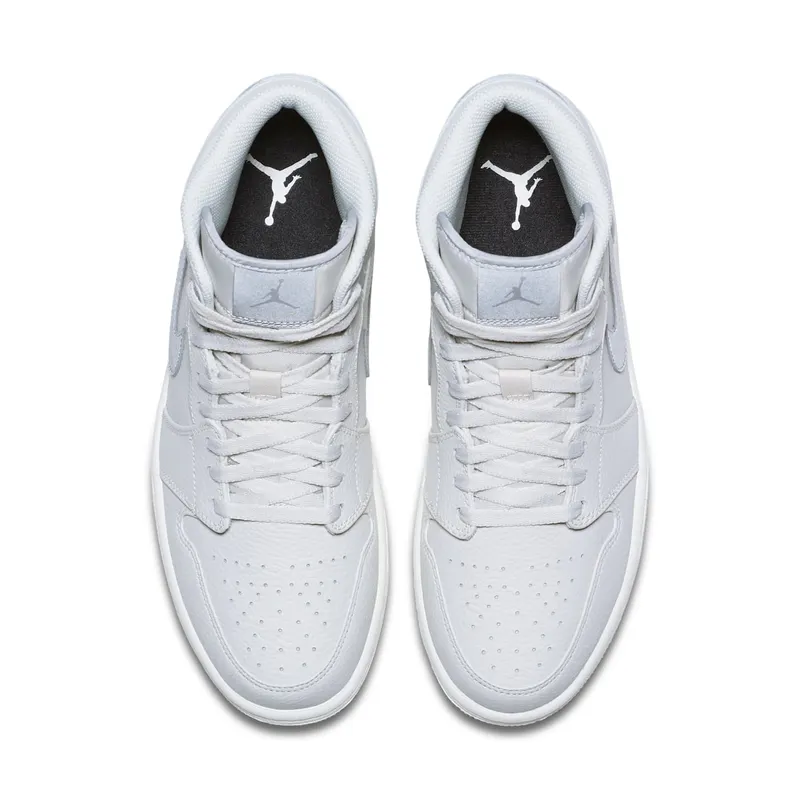 Jordan 1 Mid Light Bone Light Bone/Grey Fog-Reflect Silver (852542-003)