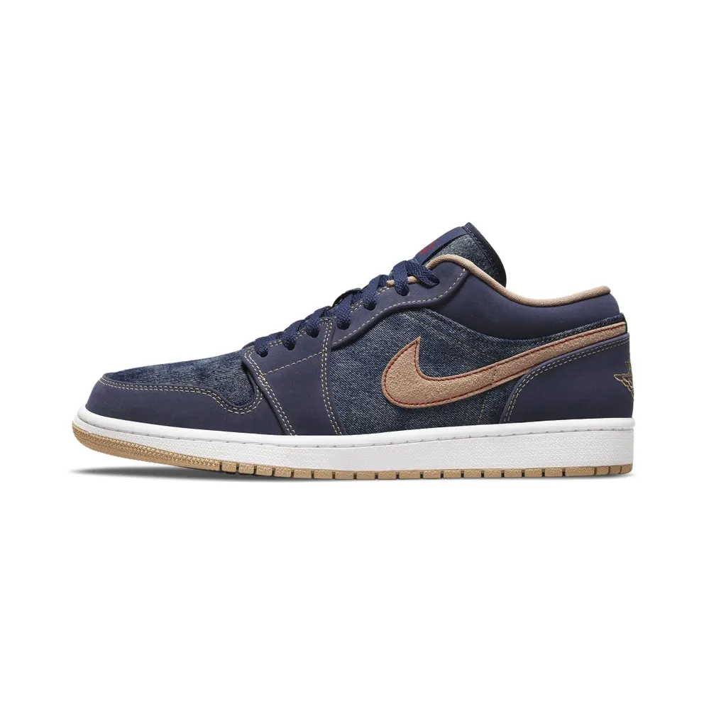 Air Jordan 1 Low SE Denim – “Midnight Navy / University Red / White / Hemp” (DH1259-400)
