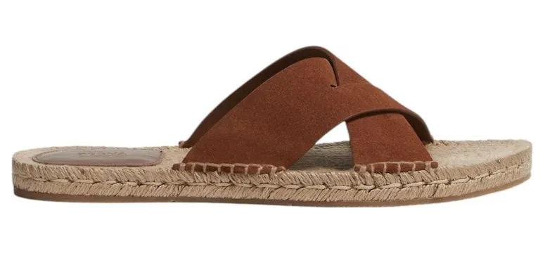 Zegna Suede Espadrille Sandals Dark Foliage (LHCSR-A5964Z-VIZ)