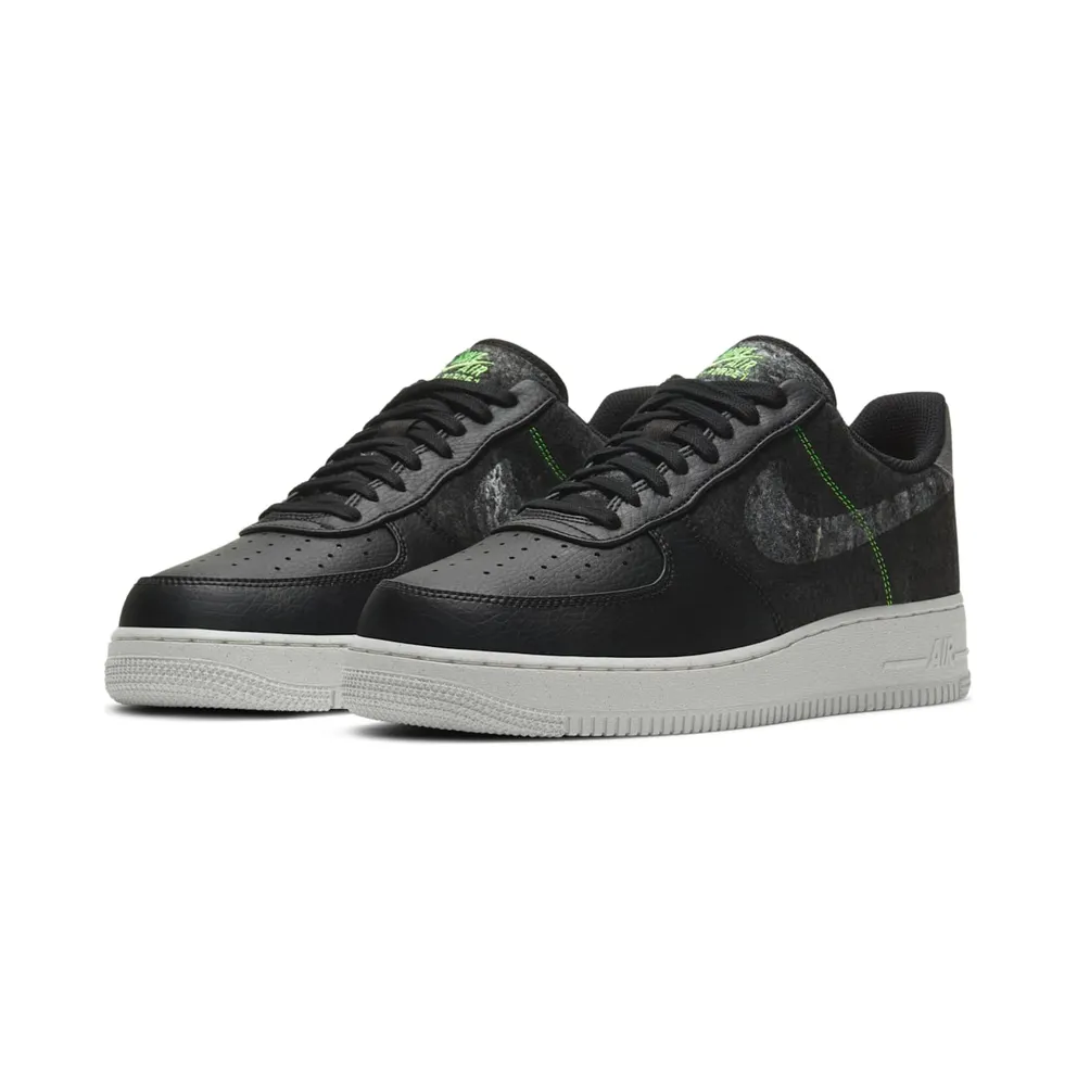 Nike Air Force 1 ’07 LV8 Black Electric Green Black/Electric Green/Light Bone (CV1698-001)