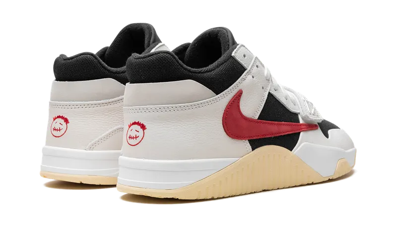 Jordan x Travis Scott Air Jordan Jumpman “Sail/University Red-Black-Muslin” (FZ8117-101)