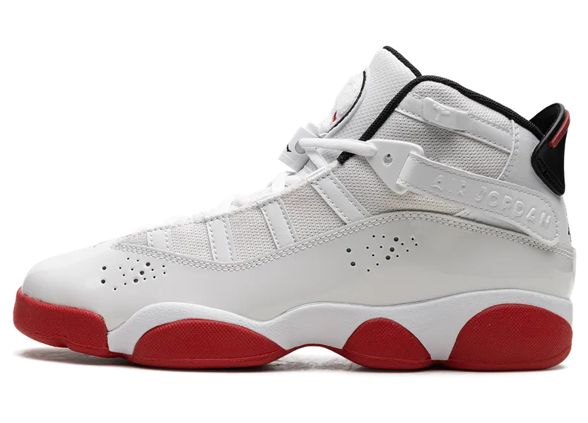 Jordan 6 Rings GS “White University Red” (323419-160)