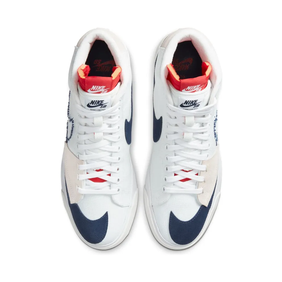 Nike SB Blazer Mid Edge Hack Pack White White/University Red-Summit White-Midnight Navy (CI3833-100)