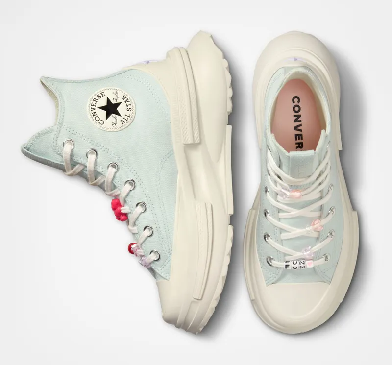 Converse Run Star Legacy CX Platform DIY Beads Aqua Mist/aqua Mist/egret