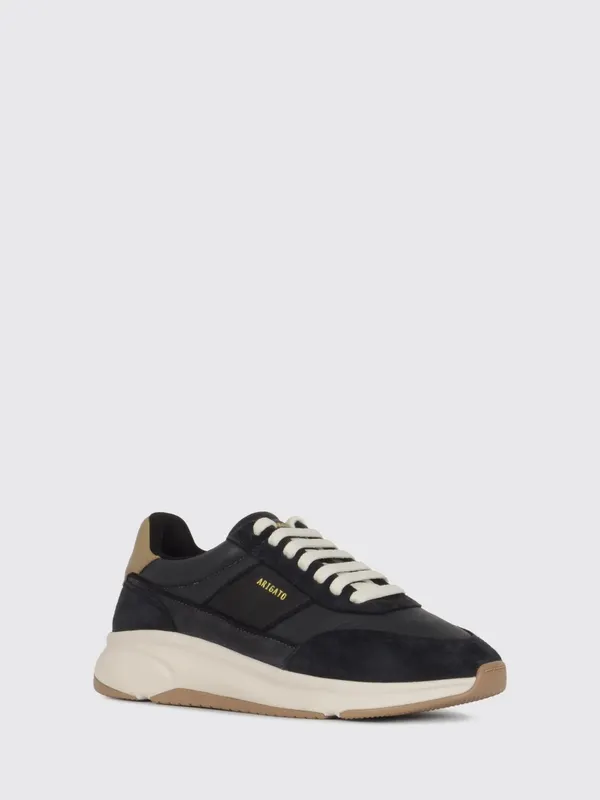 Axel Arigato Genesis Neo Runner Suede Trainers with Bicolour Design Black (F3573001)