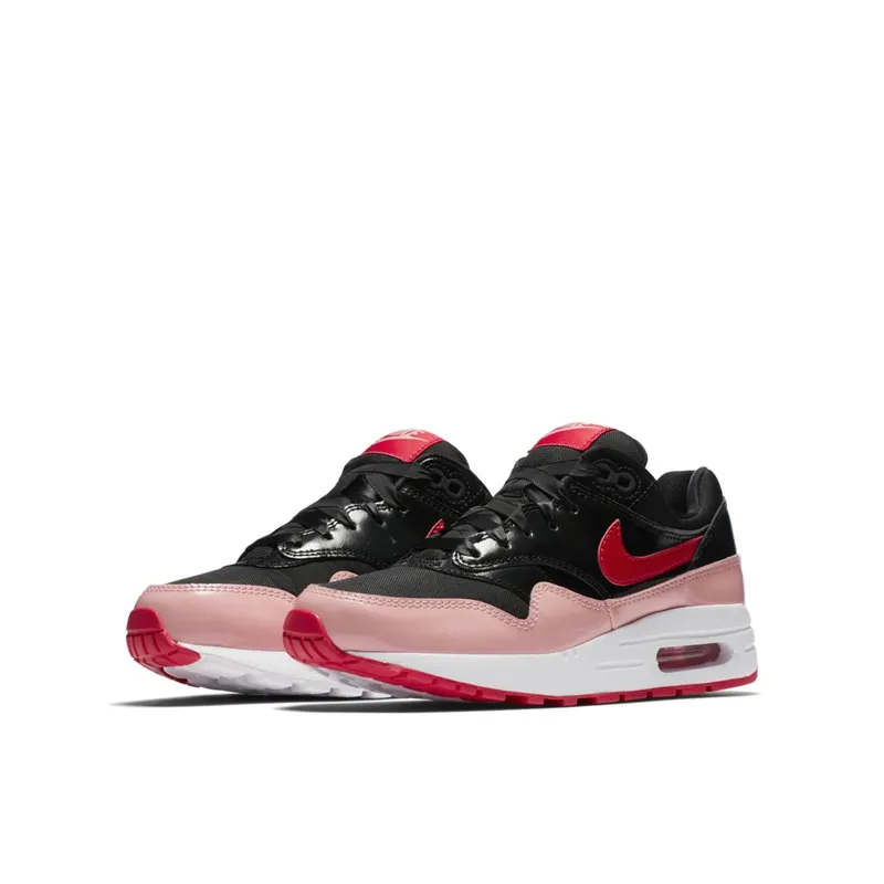 Nike Air Max 1 Valentine’s Day 2018 (GS) Black/Speed Red-Bleached Coral (AO1026-001)