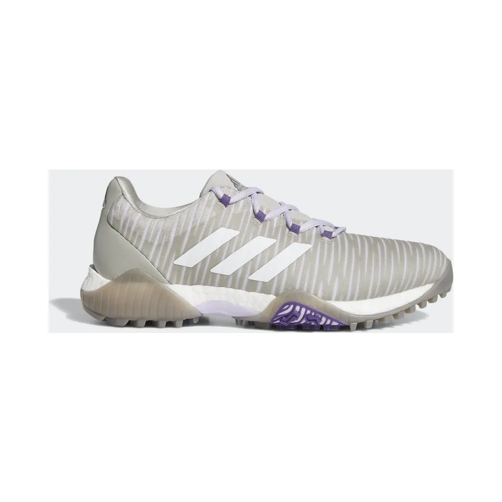 Adidas CodeChaos Golf Shoes Metal Grey / Crystal White / Purple Tint (EE9340)